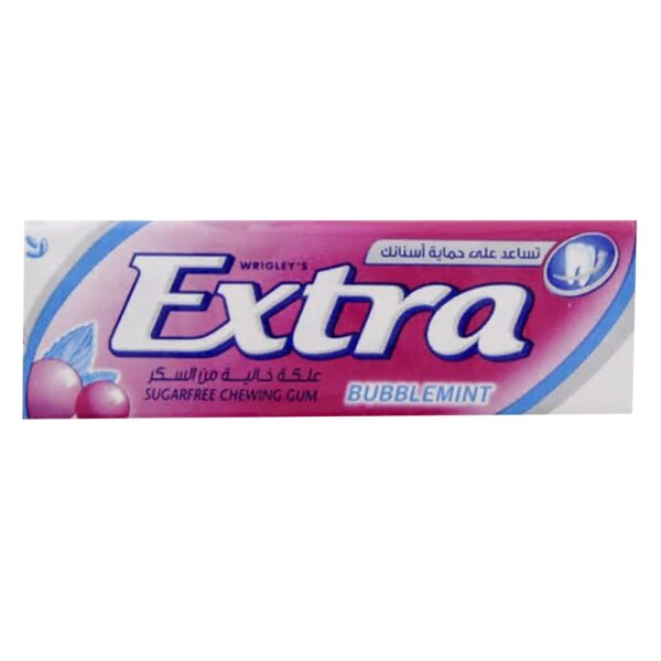 Wrigley's Extra Bubblemint Sugarfree Chewing Gum, 14g