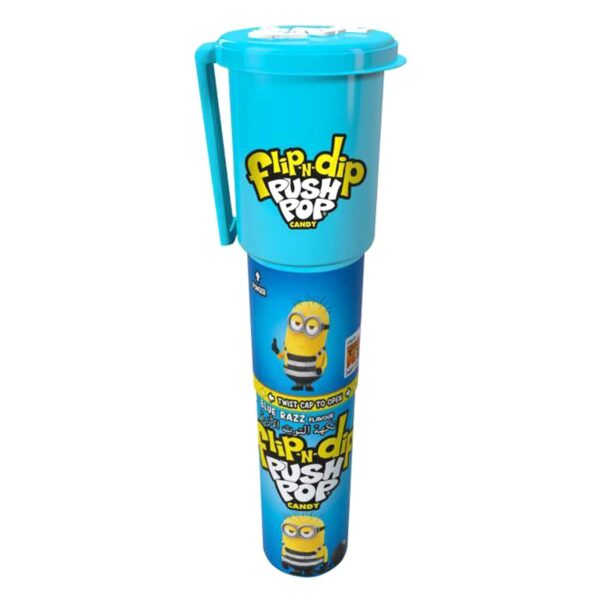 Bazooka Flip N Dip Raspberry Flavoured Push Pop Candy 25g Assorted