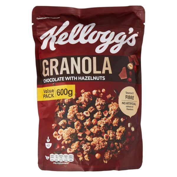 Kellogg's Granola Chocolate with Hazelnuts 600g