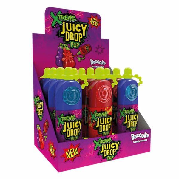 Bazooka Xtreme Juicy Drop Pop 26g Assorted