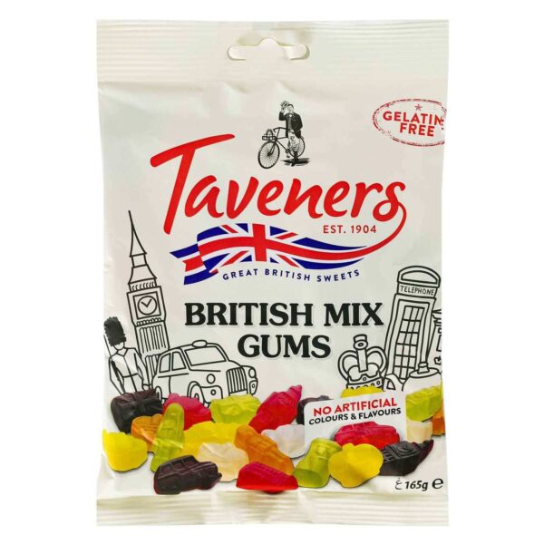 Taveners British Mix Gums 165g