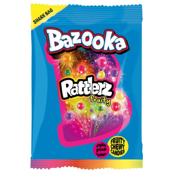 Bazooka Rattlerz Fruity Chew Candies 120g
