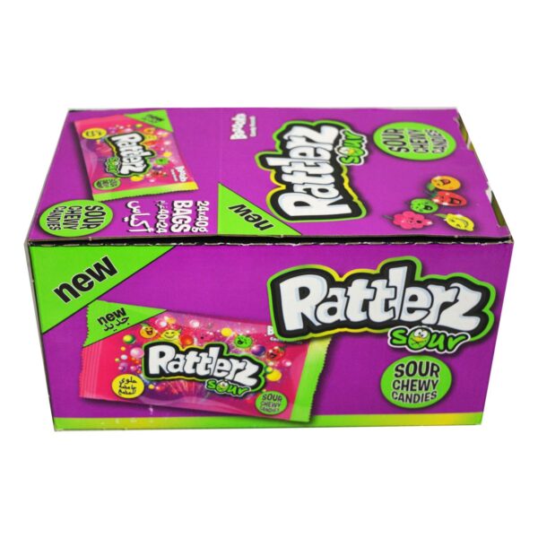 Bazooka Rattlerz Sour Chewy Candies 40g Pack of 12