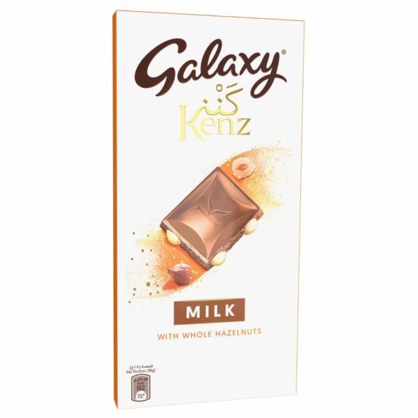 Galaxy Kenz Milk Chocolate with Whole Hazelnuts, 90g
