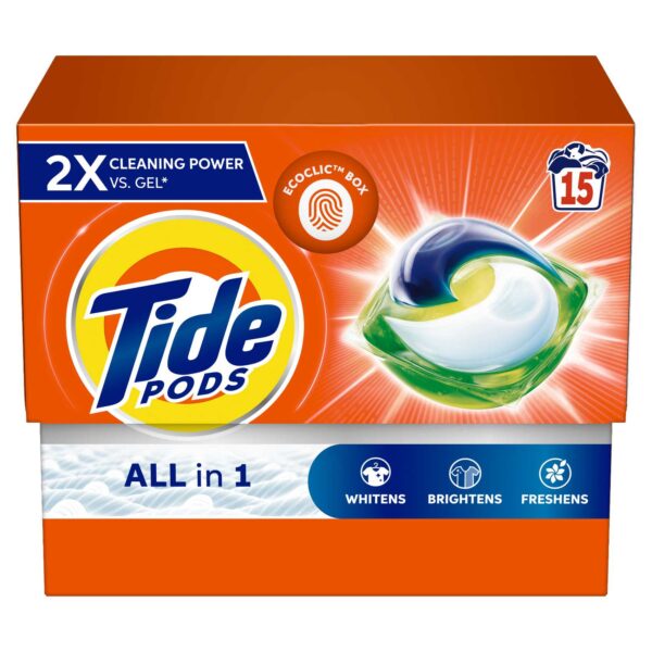 Tide Wow All-In-1 Laundry Detergent 15 Pods