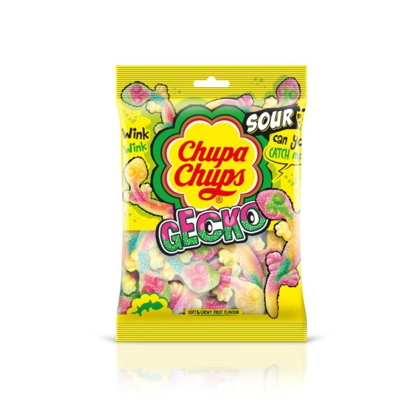 Chupa Chups Sour Gecko Fruit Jellies 160g