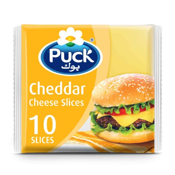 Puck Cheddar Cheese Slices, 200g