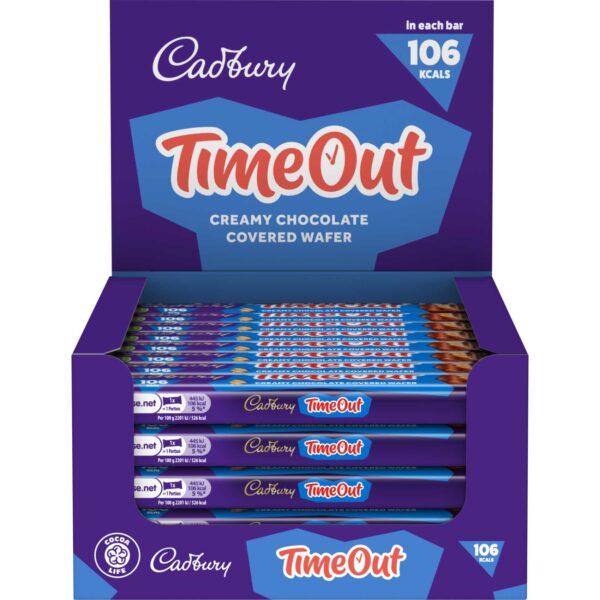 Cadbury Timeout Wafer Chocolate Bar 20.8g Pack of 12