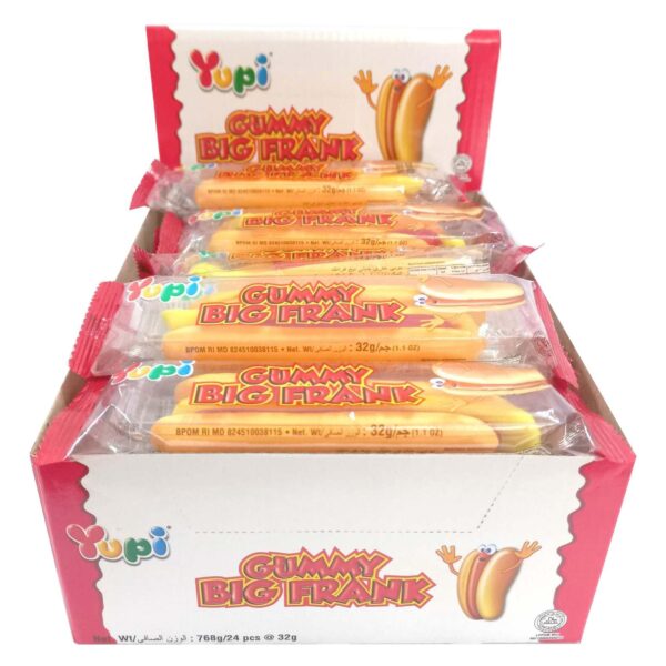 Yupi Big Frank Gummy 32g Pack of 24