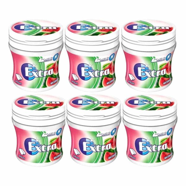 Wrigley's Extra Watermelon Sugarfree Chewing Gum, 84g Pack of 6