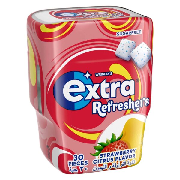 Wrigley's Extra Refreshers Strawberry Citrus Sugarfree Chewing Gum, 67g