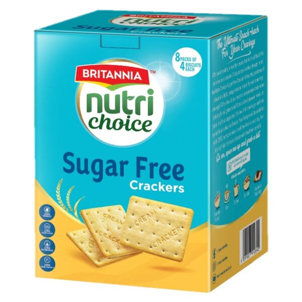 Britannia Nutri Choice Sugar Free Crackers, 175g