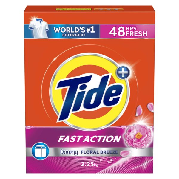 Tide Fast Action Plus High Solution Detergent Powder Downy Floral Breeze 2.25kg