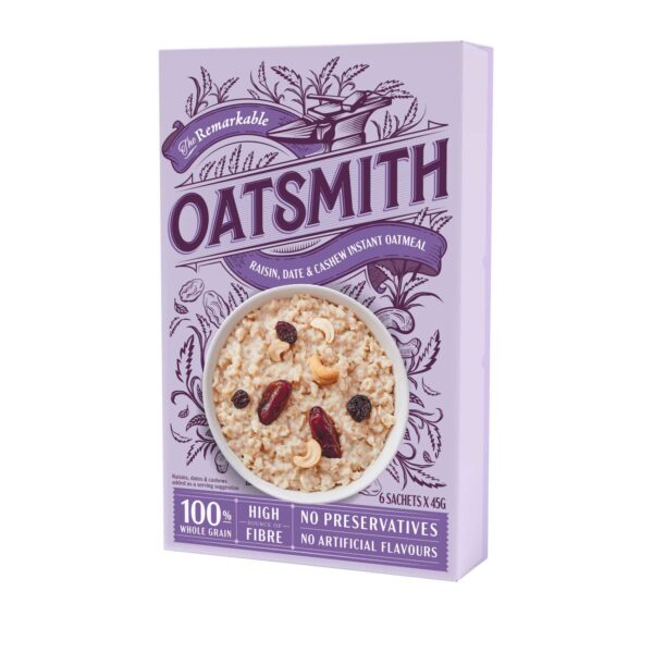 Oatsmith Raisin, Date & Cashew Instant Oatmeal 270g