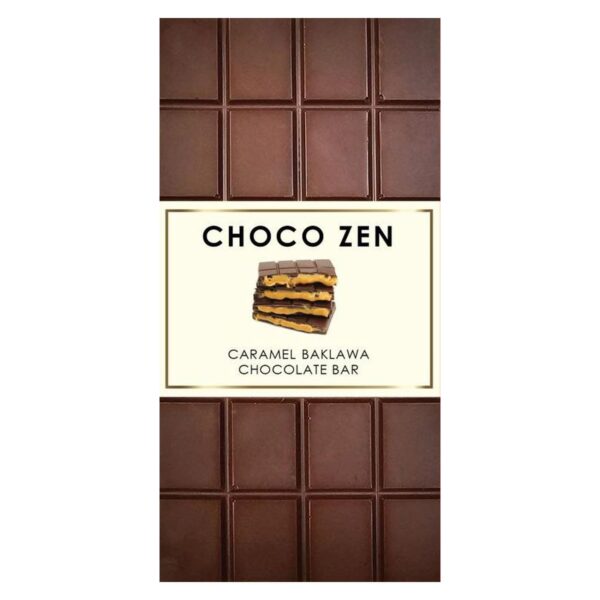 Choco Zen Caramel Baklawa Chocolate Bar 120g