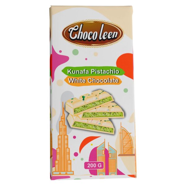 Chocoleen Kunafa Pistachio White Chocolate 200g