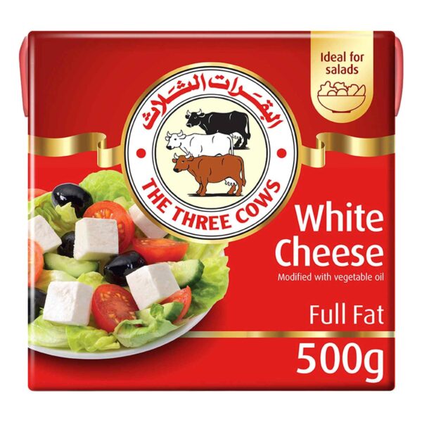 The Three Cows Full Fat White Cheese, 500g