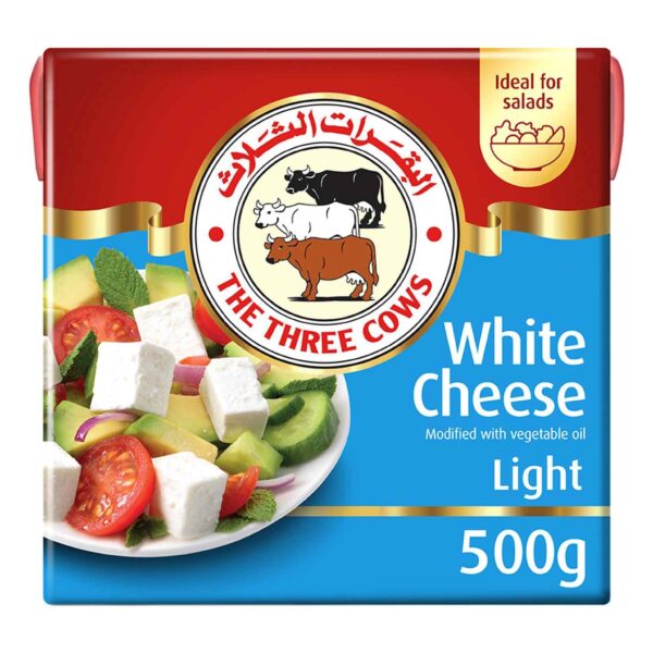 The Three Cows Light White Cheese, 500g