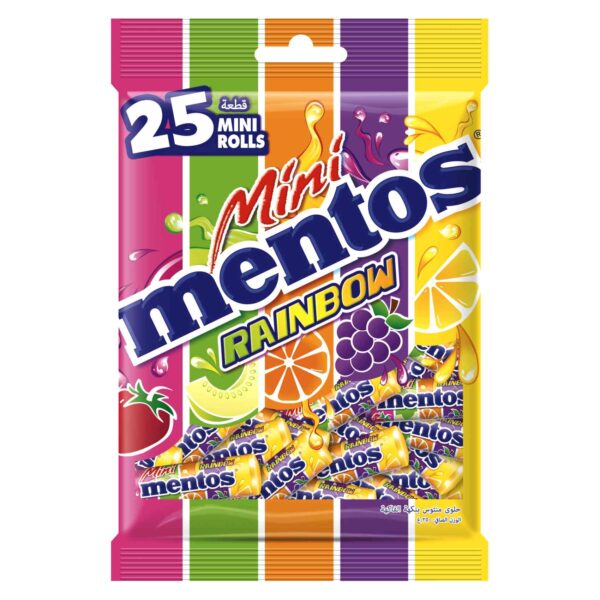 Mentos Mini Fruits Candy 10g Pack of 25