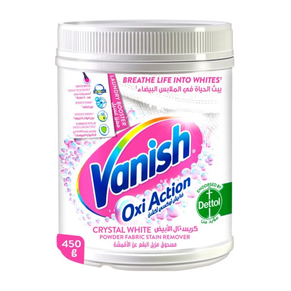 Vanish OxiAction Crystal Fabric Stain Remover 450g