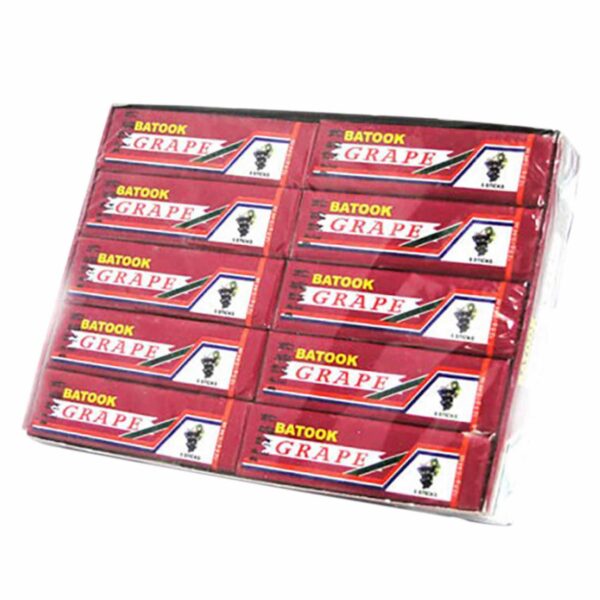Batook Grape Flavoured Chewing Gum 12.5g Pack of 20