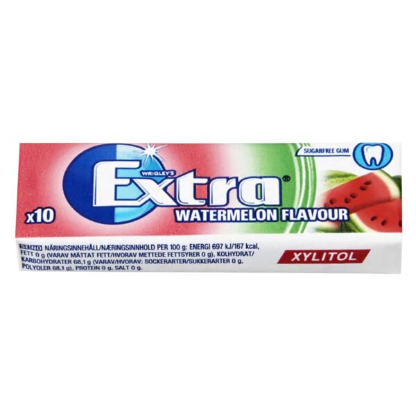 Wrigley's Extra Watermelon Sugarfree Chewing Gum, 14g