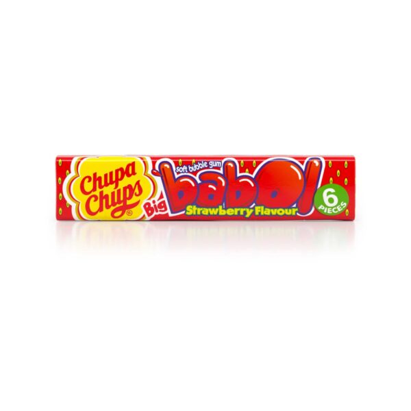 Chupa Chups Big Babol Bubble Gum Strawberry Flavour 27g